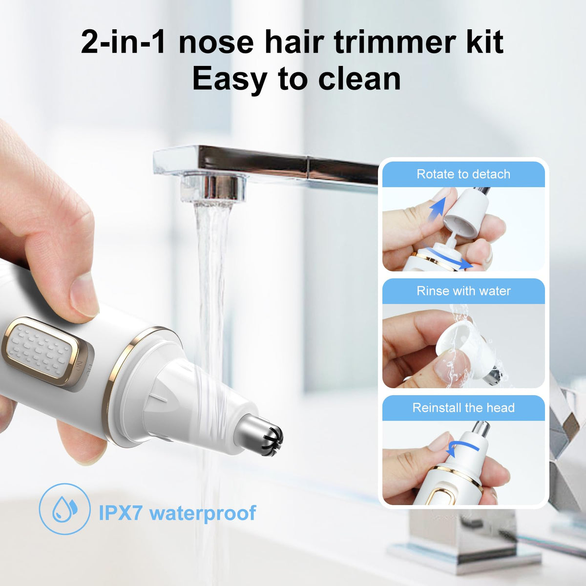 XOOMRSCP Nose Hair Trimmer packaging display