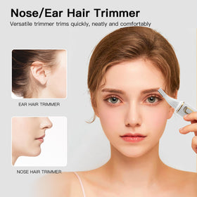 XOOMRSCP Nose Hair Trimmer side view showing dual edge blades