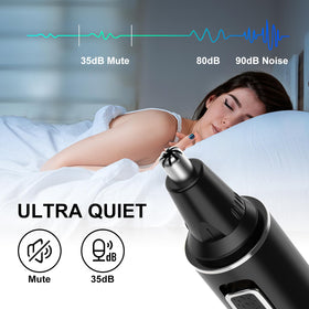XOOMRSCP Nose Hair Trimmer with dust-proof cap on