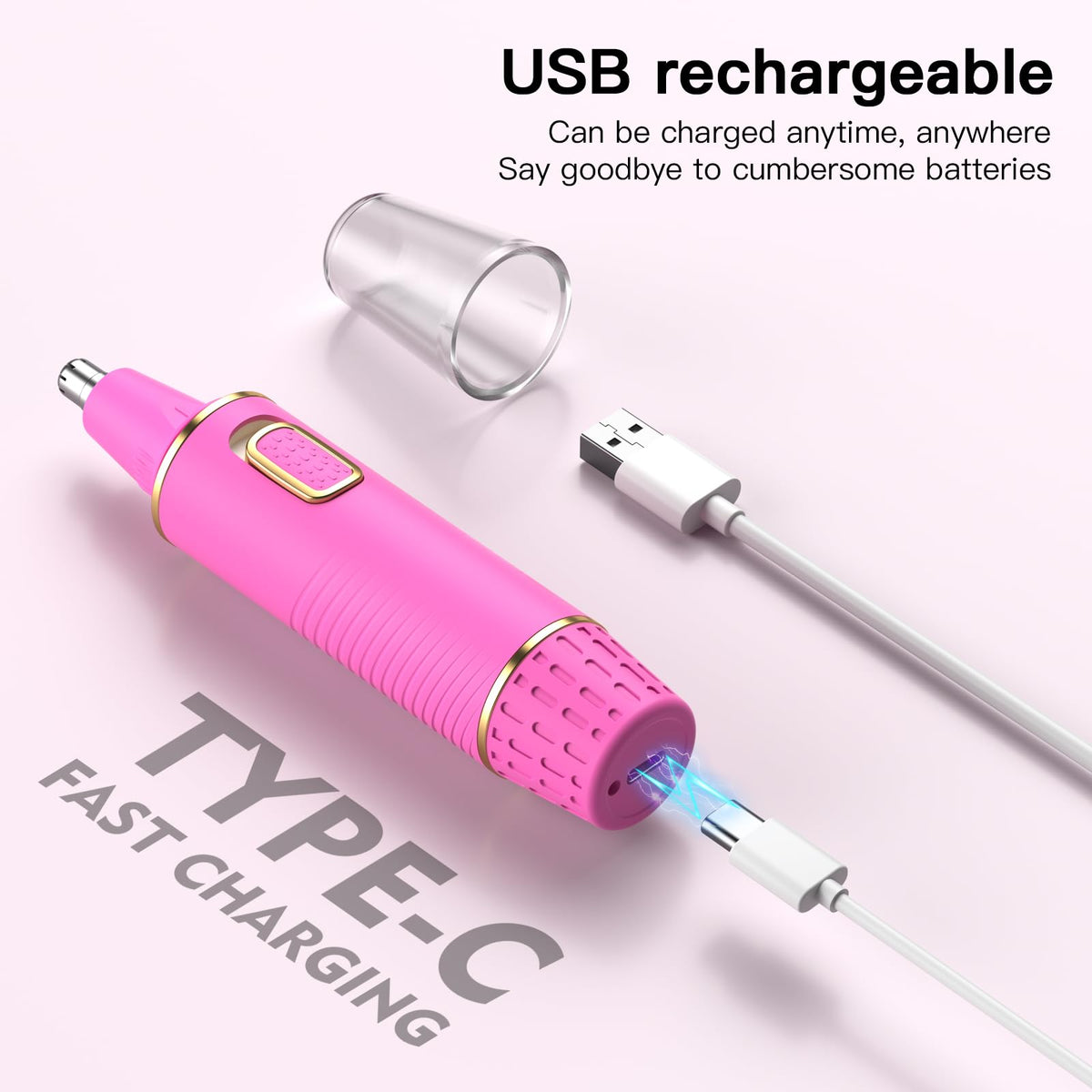 XOOMRSCP Nose Hair Trimmer with USB charging cable