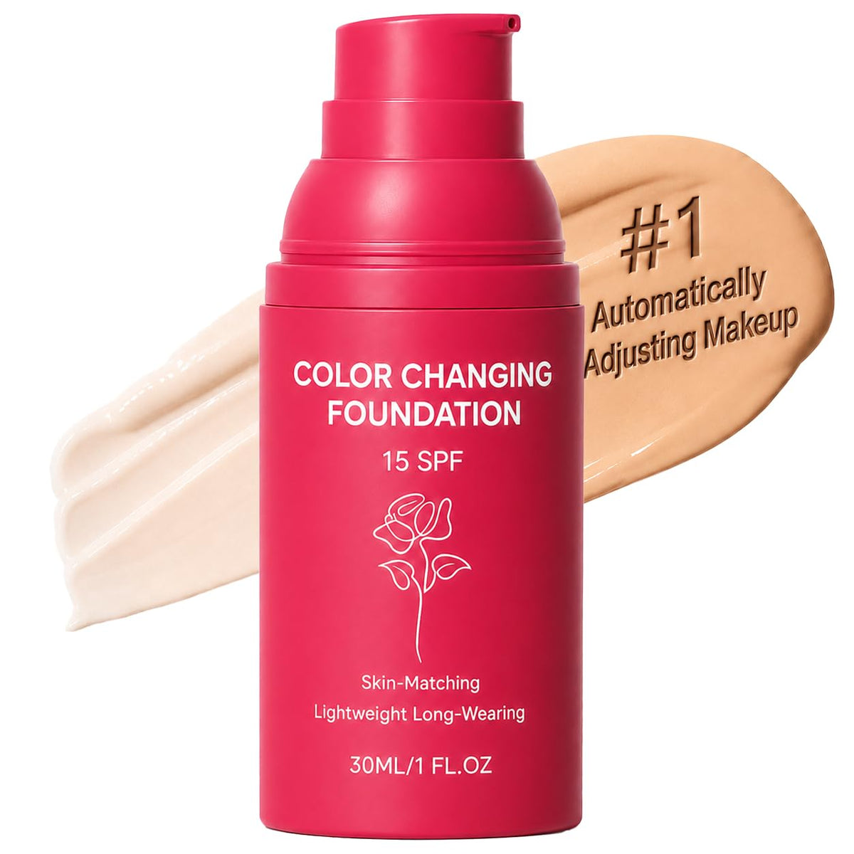 XOTMPFLY Korean Colour Changing Foundation front view, 50g bottle