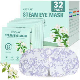 XPCARE Steam Eye Mask 32 Pack with jasmine scent front view
