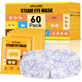 XPCARE Steam Eye Mask 60 Pack front view with individual packaging