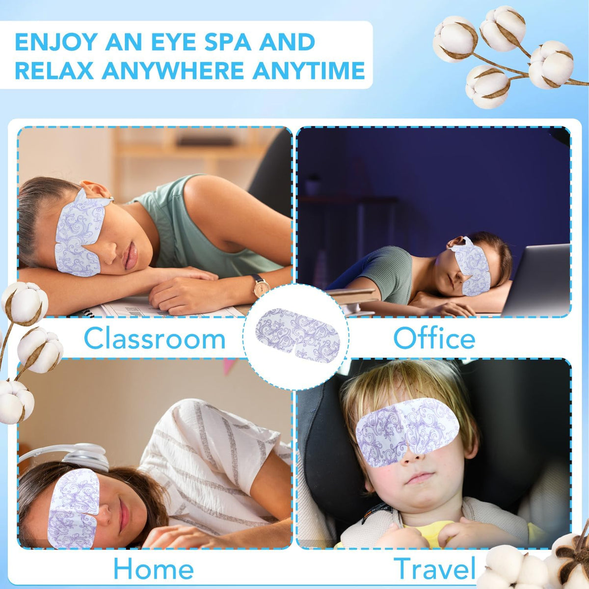 XPCARE Steam Eye Mask close-up of texture
