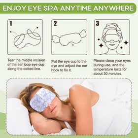 XPCARE Steam Eye Mask displayed with other beauty products