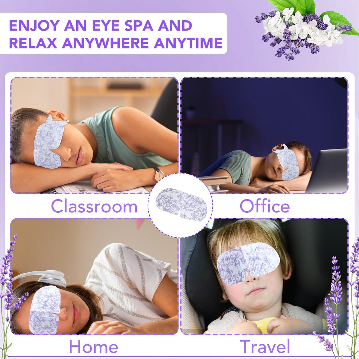 XPCARE Steam Eye Mask in travel bag for convenience