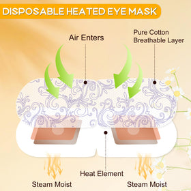 XPCARE Steam Eye Mask individual packaging showing chamomile scent