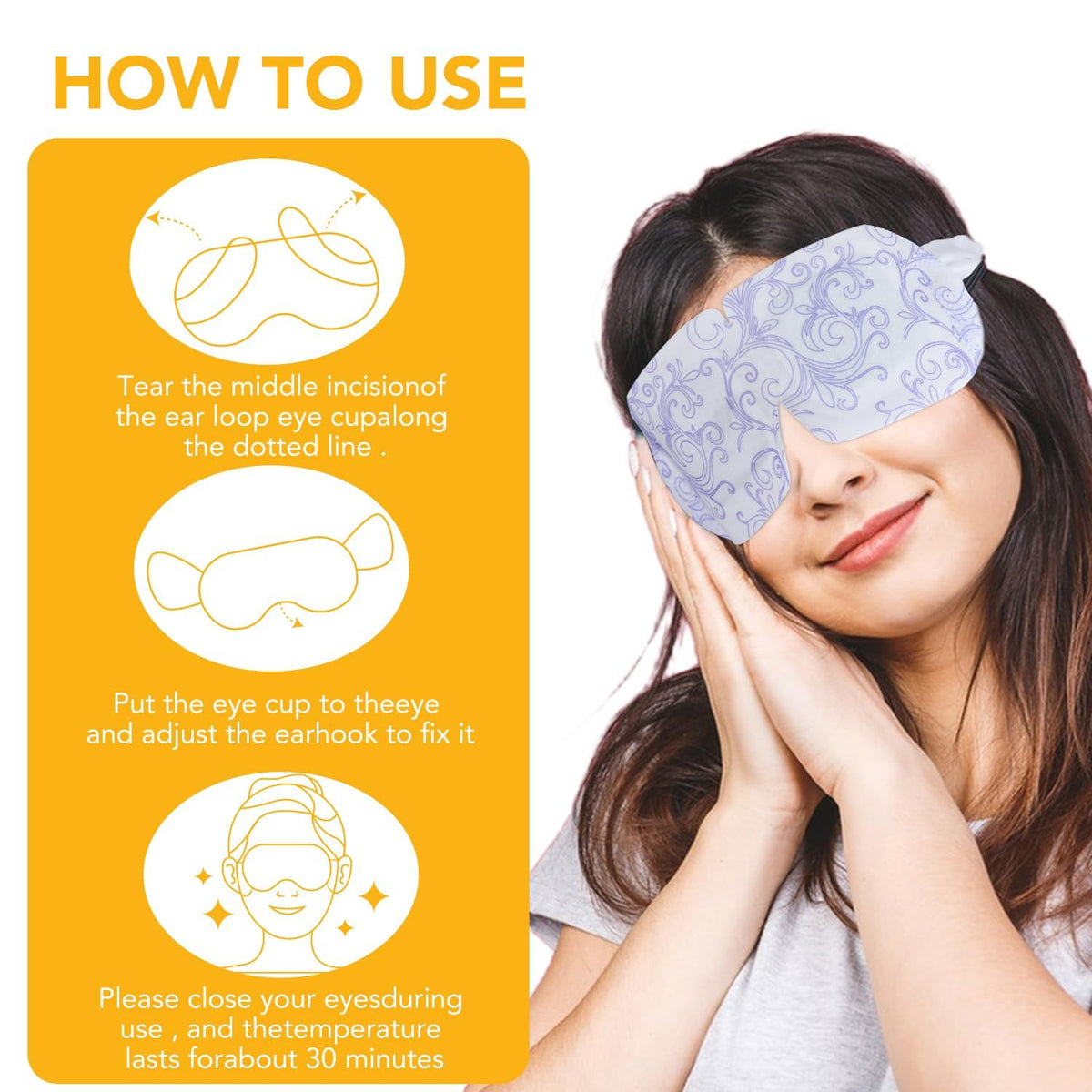 XPCARE Steam Eye Mask packaging details