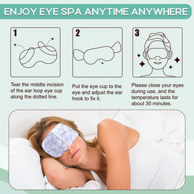 XPCARE steam eye mask showing steam release