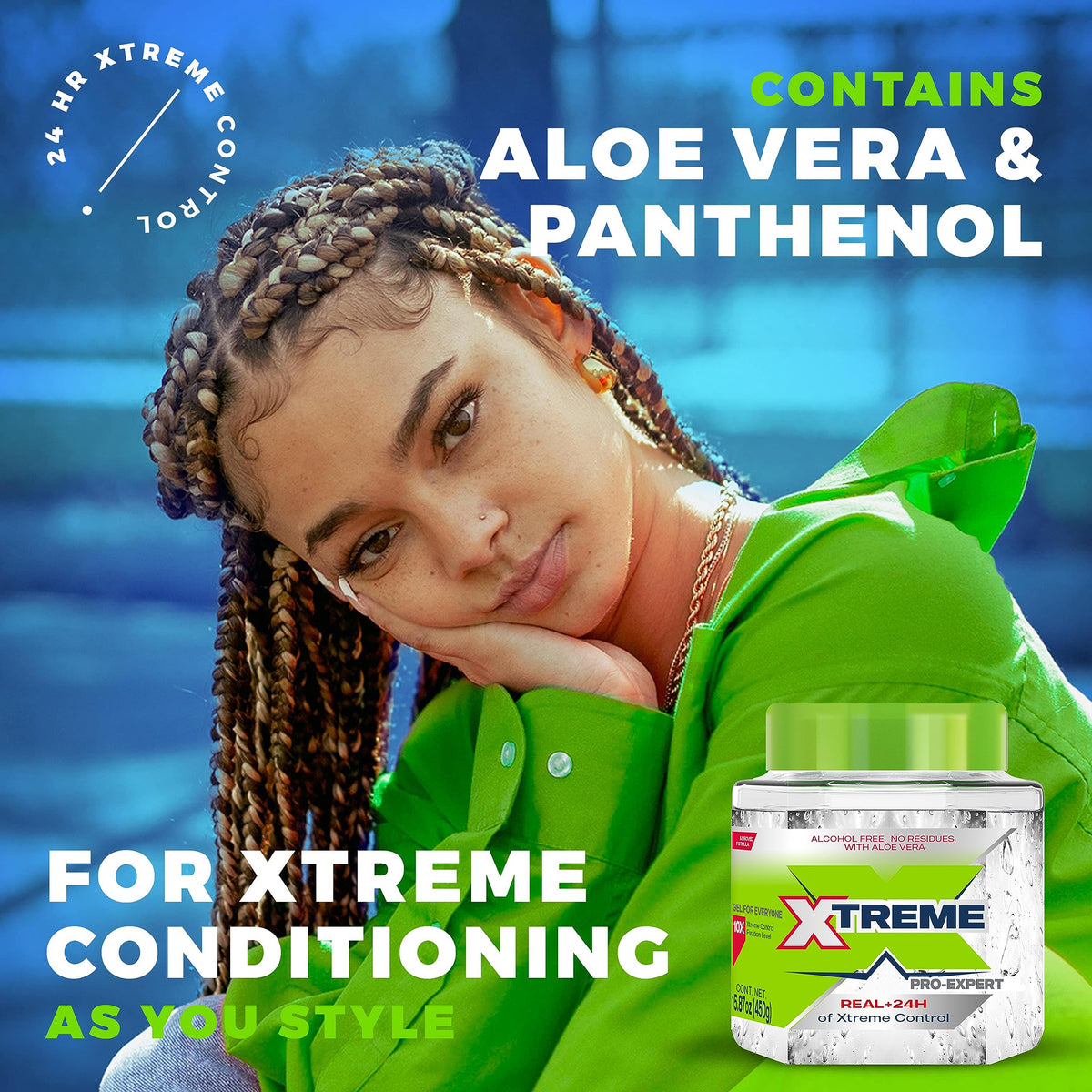 Xtreme Pro-Expert Clear Styling Hair Gel with aloe vera ingredients