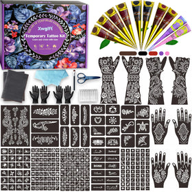XWGLFT Temporary Tattoo Stencils Kit with gift box and user guide