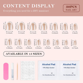 XZMeiLun press on nails displayed in elegant packaging