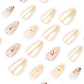 XZMeiLun press on nails kit with jelly glue and mini file