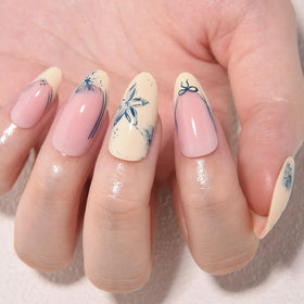 XZMeiLun press on nails with wooden cuticle stick