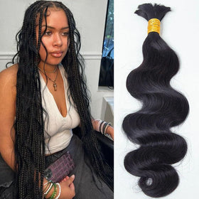 Y WIGS Body Wave Human Braiding Hair 50g bundle front view