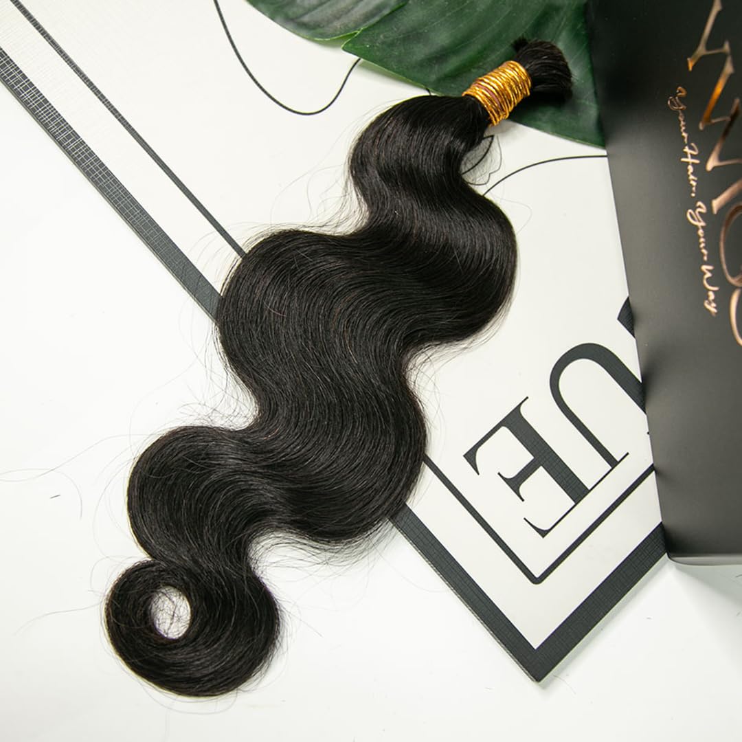 Y WIGS Body Wave Human Braiding Hair texture close-up
