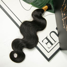 Y WIGS Body Wave Human Braiding Hair texture close-up