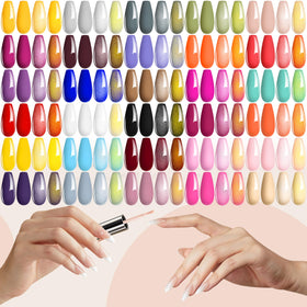 YALSYNY Gel Nail Polish Kit showing 24 vibrant colours