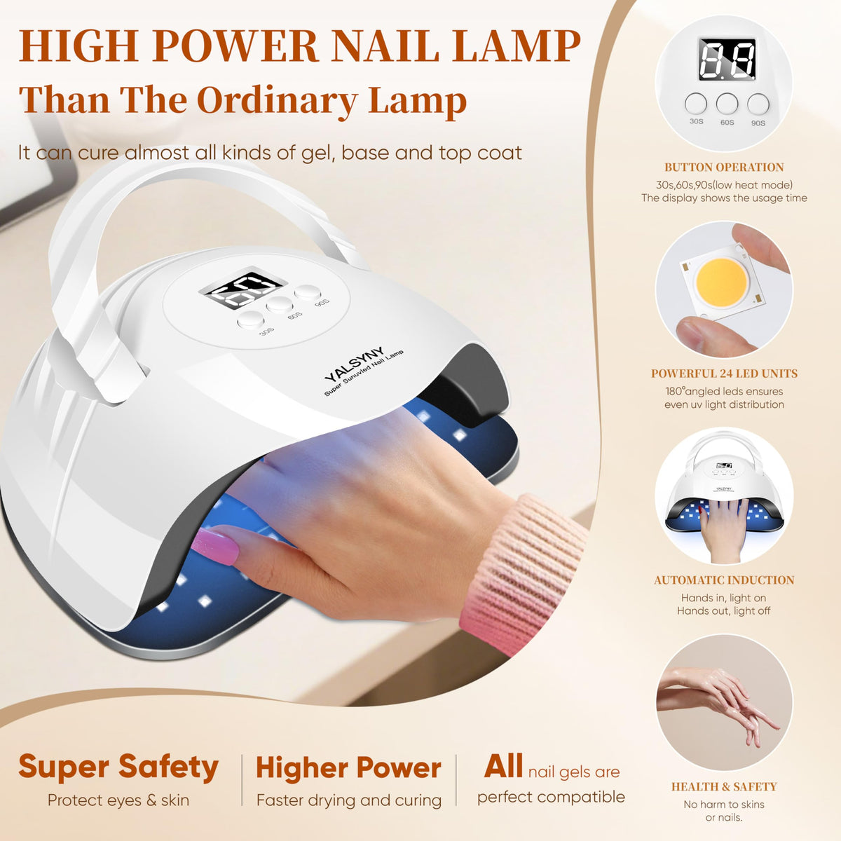 YALSYNY Gel Nail Polish Kit tools and accessories