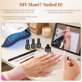 YALSYNY Gel Nail Polish Kit with nail art tools