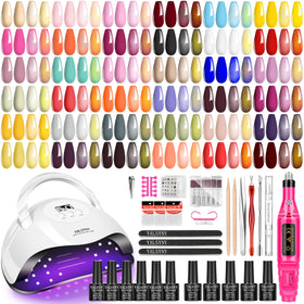 YALSYNY Nail Polish Kit with 36 colours and UV lamp