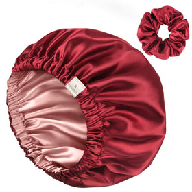 YANIBEST Adjustable Satin Bonnet front view in soft colour