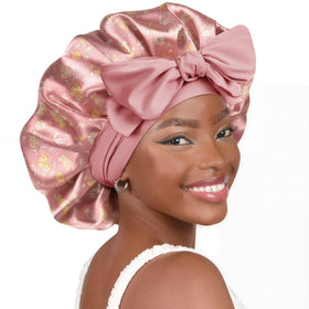 YANIBEST adjustable soft satin bonnet front view