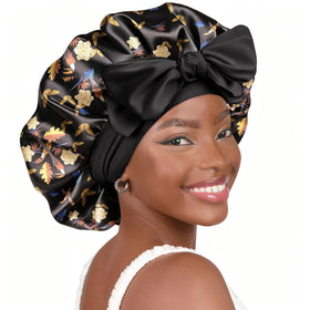 YANIBEST Adjustable Soft Satin Bonnet front view