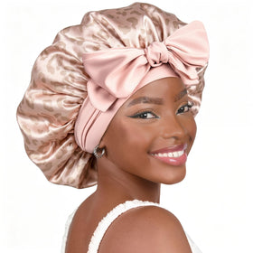 YANIBEST Adjustable Soft Satin Bonnet front view