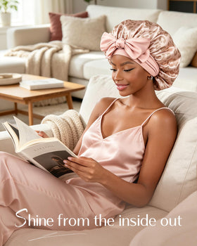 YANIBEST Bonnet styled as a bow on a mannequin