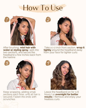 YANIBEST Heatless Hair Curler lifestyle scene with user