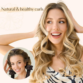 YANIBEST Heatless Hair Curler side view with velvet scrunchies