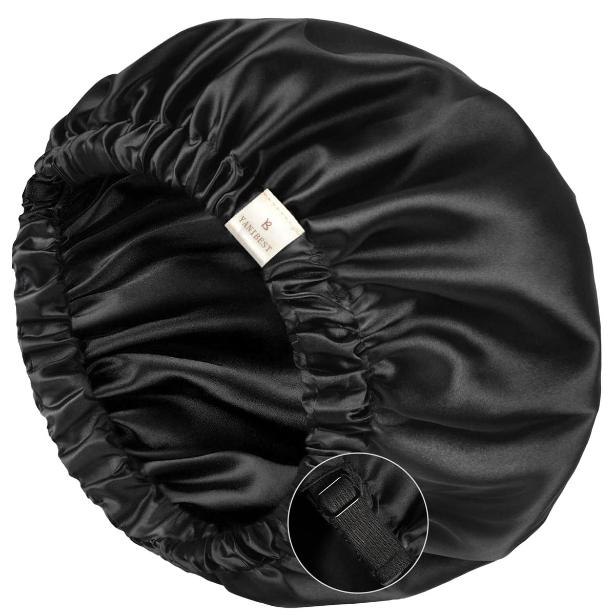 YANIBEST Satin Bonnet front view in pink