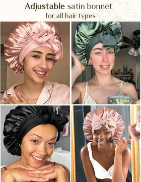 YANIBEST Satin Bonnet in lifestyle setting
