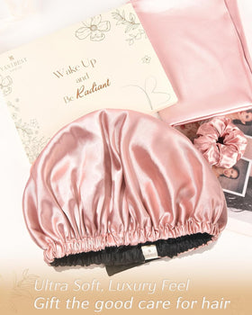 YANIBEST Satin Bonnet side view showing smooth texture