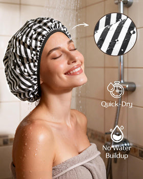 YANIBEST Shower Cap with waterproof outer layer