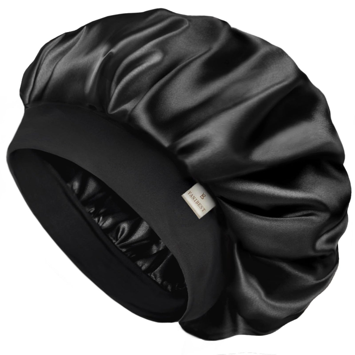 YANIBEST Soft Satin Bonnet front view in blue