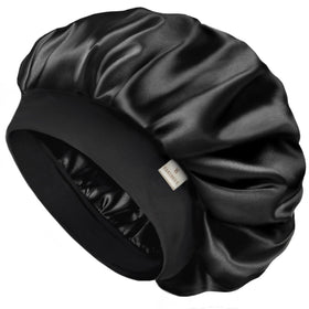 YANIBEST Soft Satin Bonnet front view in blue