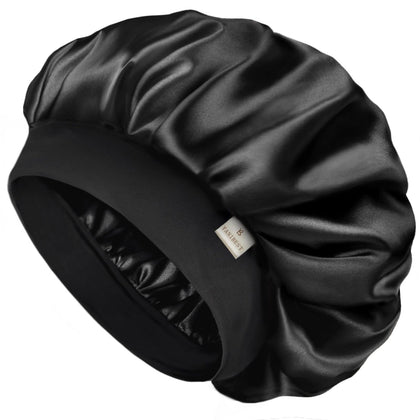 YANIBEST Soft Satin Bonnet front view in blue