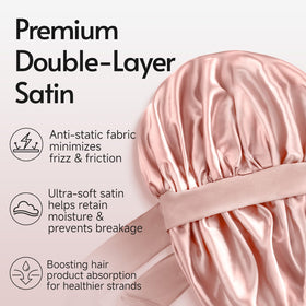 Yanideer Satin Bonnet showing double layer structure