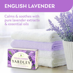 Yardley English Lavender Bar Soap close-up of lavender scent