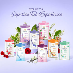Yardley English Lavender Talcum Powder 100g lifestyle scene