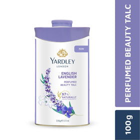Yardley English Lavender Talcum Powder 100g packaging