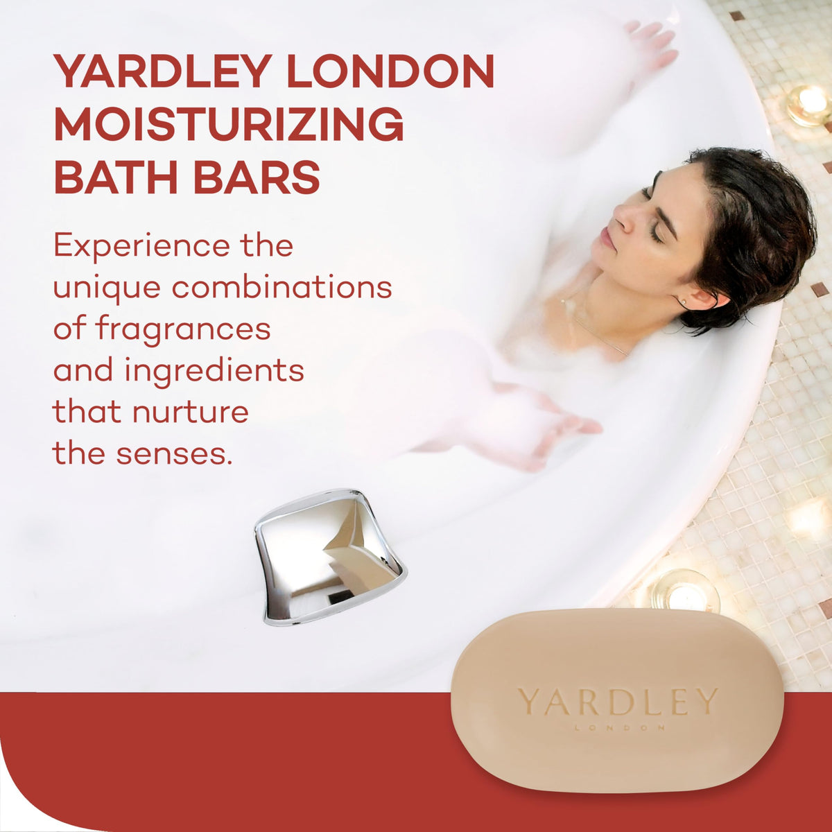YARDLEY LONDON Cocoa Butter Bath Soap Bar close-up