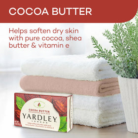 YARDLEY LONDON Cocoa Butter Bath Soap Bar side view