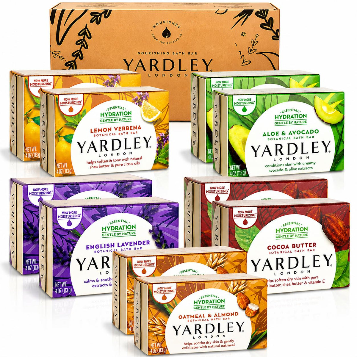 YARDLEY LONDON Scented Bar Soap Variety Pack front view