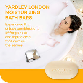 Yardley Shea Buttermilk Bath Bar with chamomile flowers
