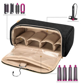 Yarwo Travel Case main compartment showing padded slots for attachments