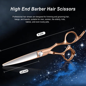 YASAKA 6.0" Hair Cutting Scissors packaging with care instructions