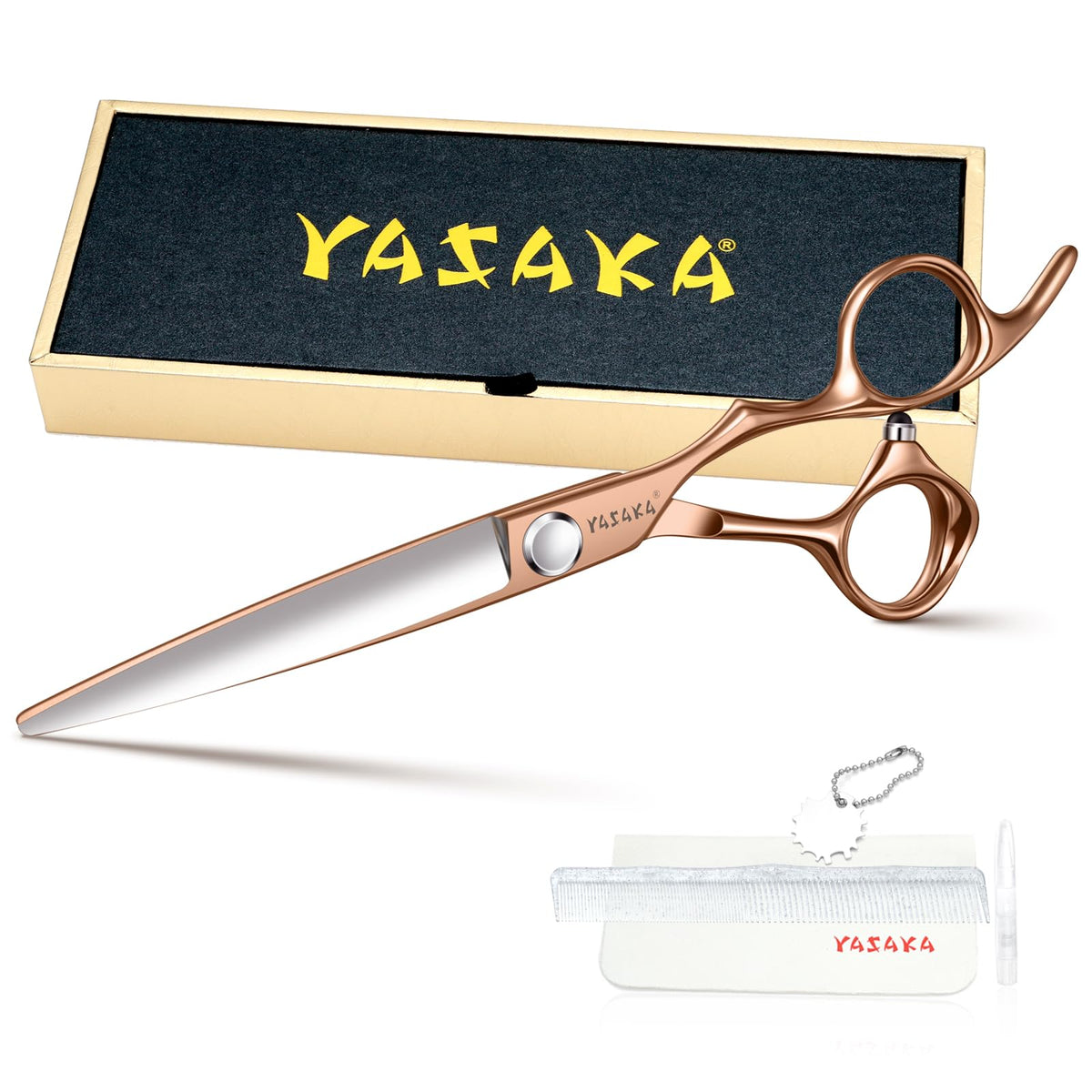 YASAKA 6.75-inch hair cutting scissors front view